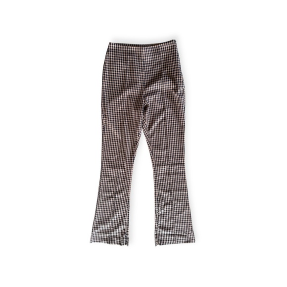 Collusion Pants plaid checkered flare Sz 6 small - Picture 1 of 10
